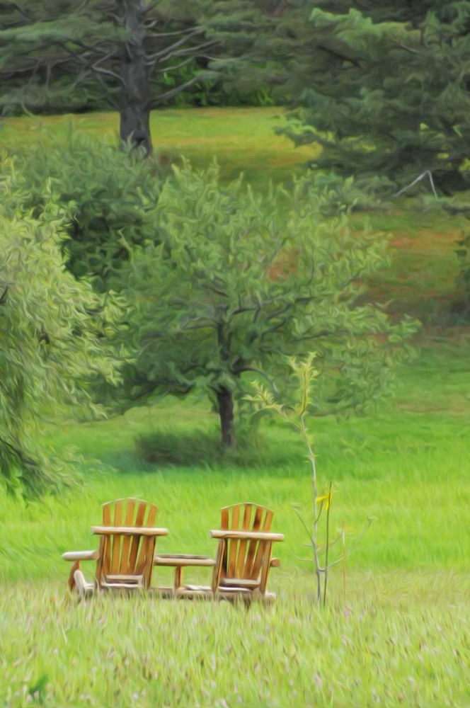 Mountain Chairs 3 art print by Suzanne Foschino for $57.95 CAD