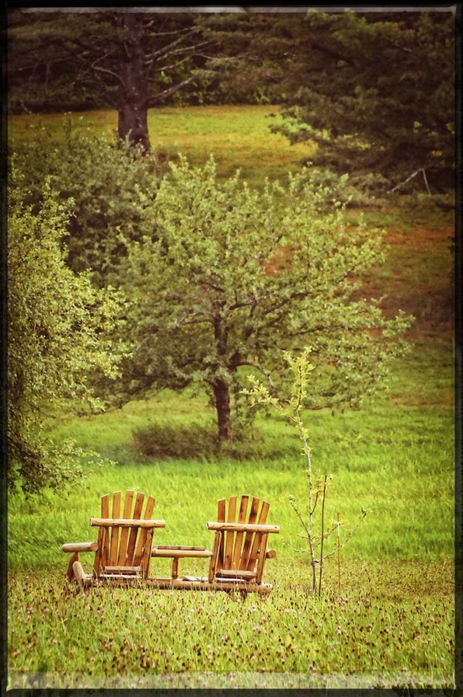 Mountain Chairs Vintage art print by Suzanne Foschino for $57.95 CAD
