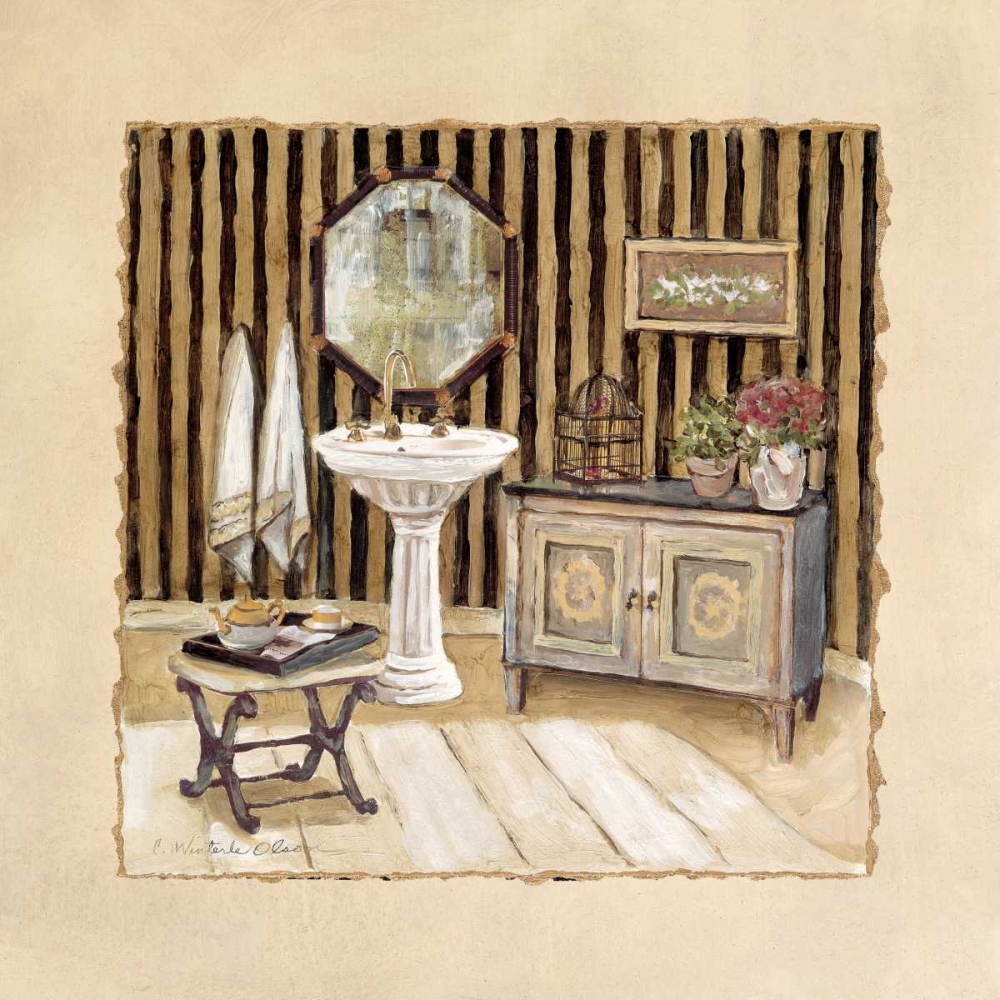 Vintage Bath III art print by Charlene Olson for $57.95 CAD
