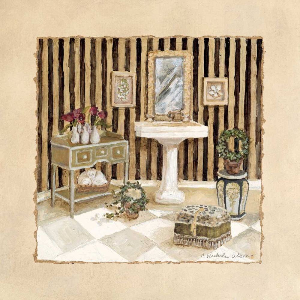 Vintage Bath IV art print by Charlene Olson for $57.95 CAD