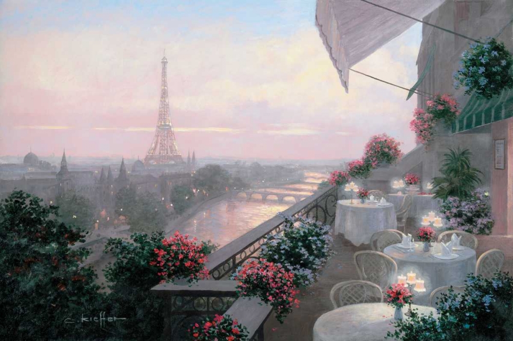 Dinner on Terrace art print by Christa Kieffer for $57.95 CAD