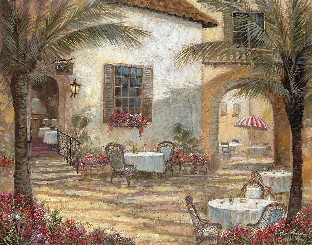 Courtyard Ambiance art print by Ruane Manning for $57.95 CAD