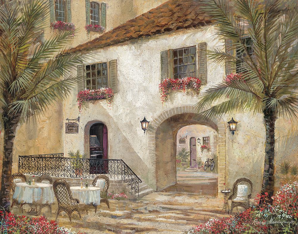 Gentle Palms And Wine art print by Ruane Manning for $57.95 CAD