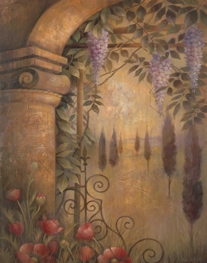 Wisteria Garden I art print by Elaine Vollherbst-Lane for $57.95 CAD