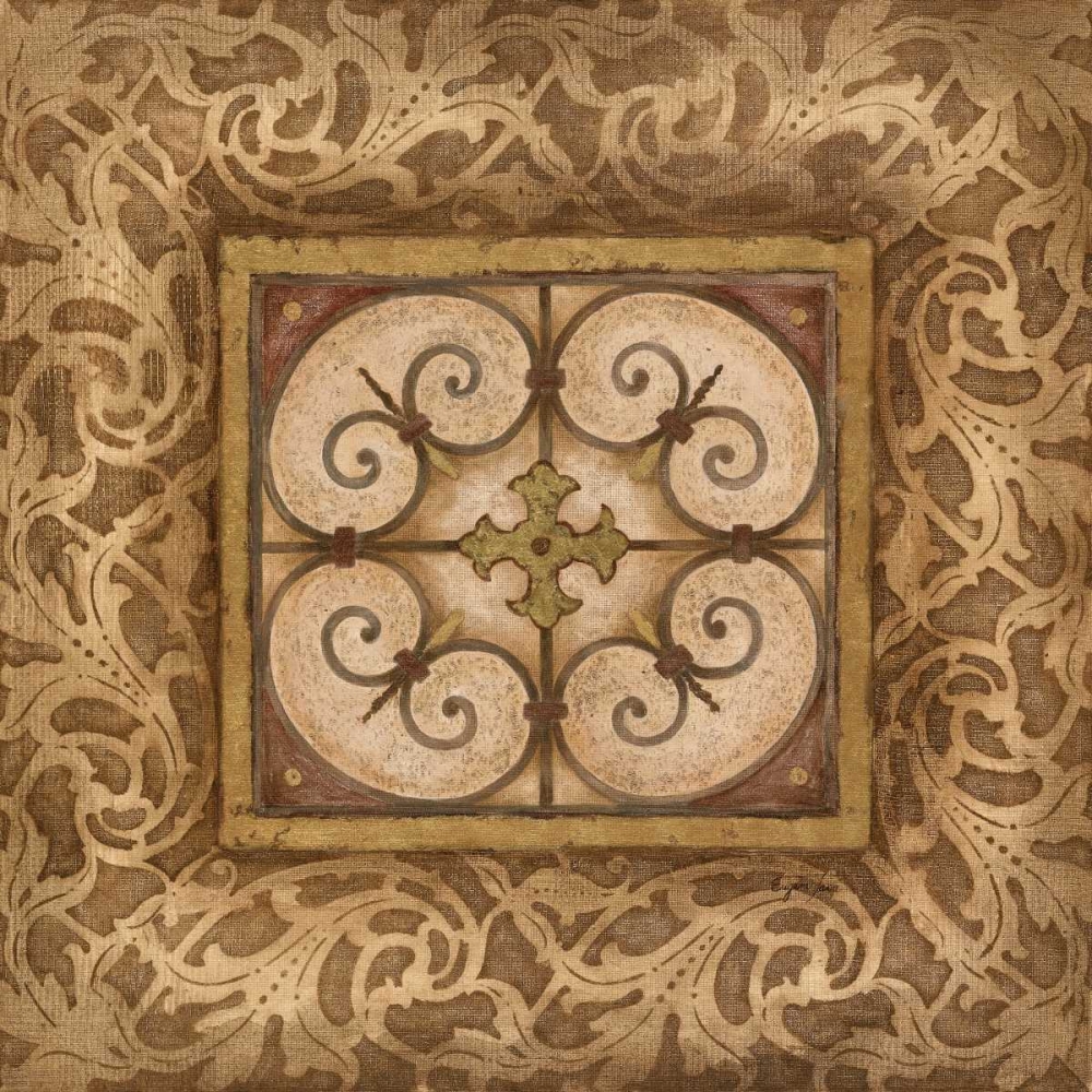 Scroll Medallion I art print by Tava Studios for $57.95 CAD