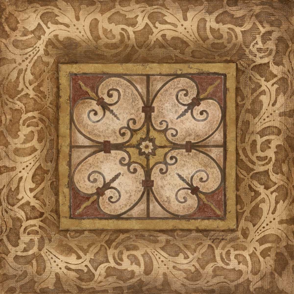 Scroll Medallion II art print by Tava Studios for $57.95 CAD