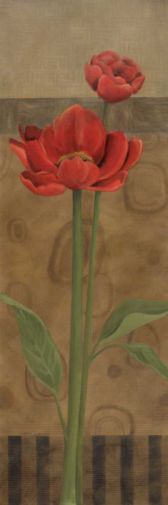 Geometric Poppy I art print by Carol Robinson for $57.95 CAD