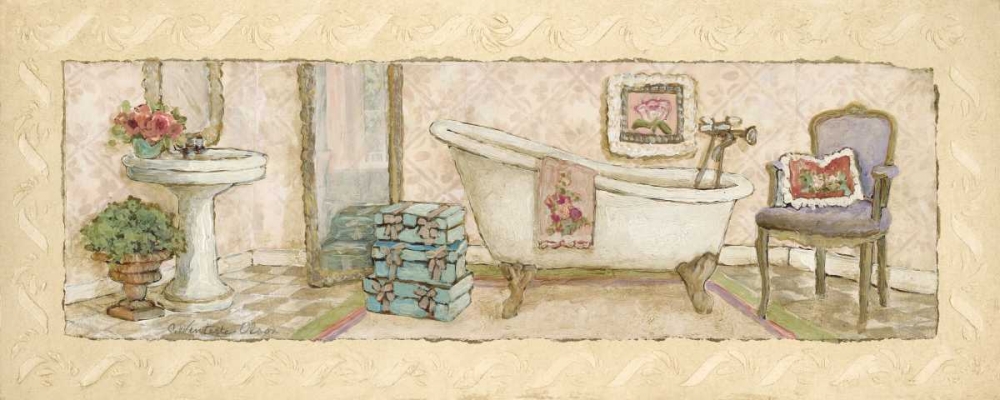 Annabelles Bath I art print by Charlene Olson for $57.95 CAD