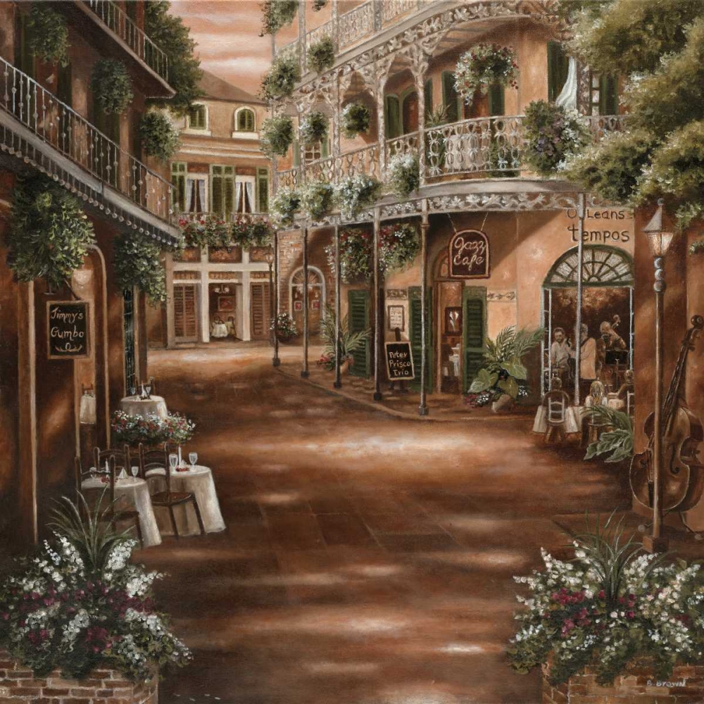 Jazz Cafe art print by Betsy Brown for $57.95 CAD