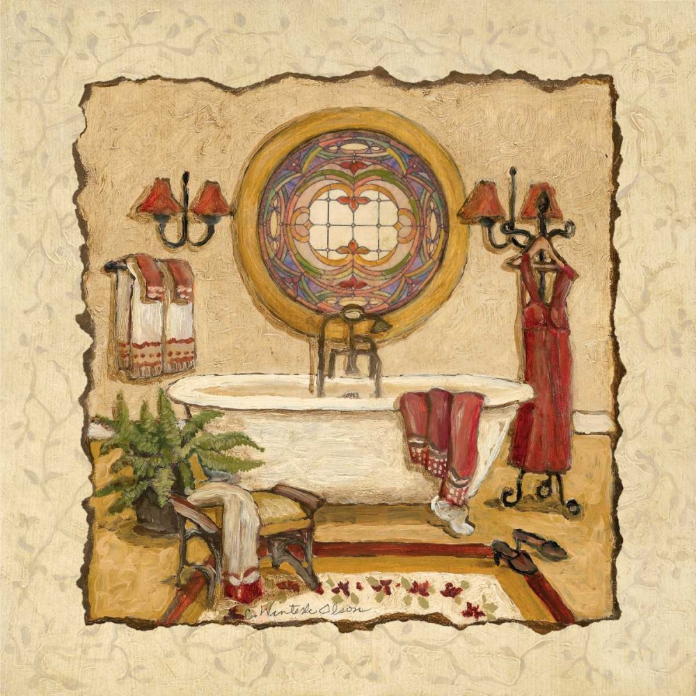 Art Deco Bath I art print by Charlene Olson for $57.95 CAD