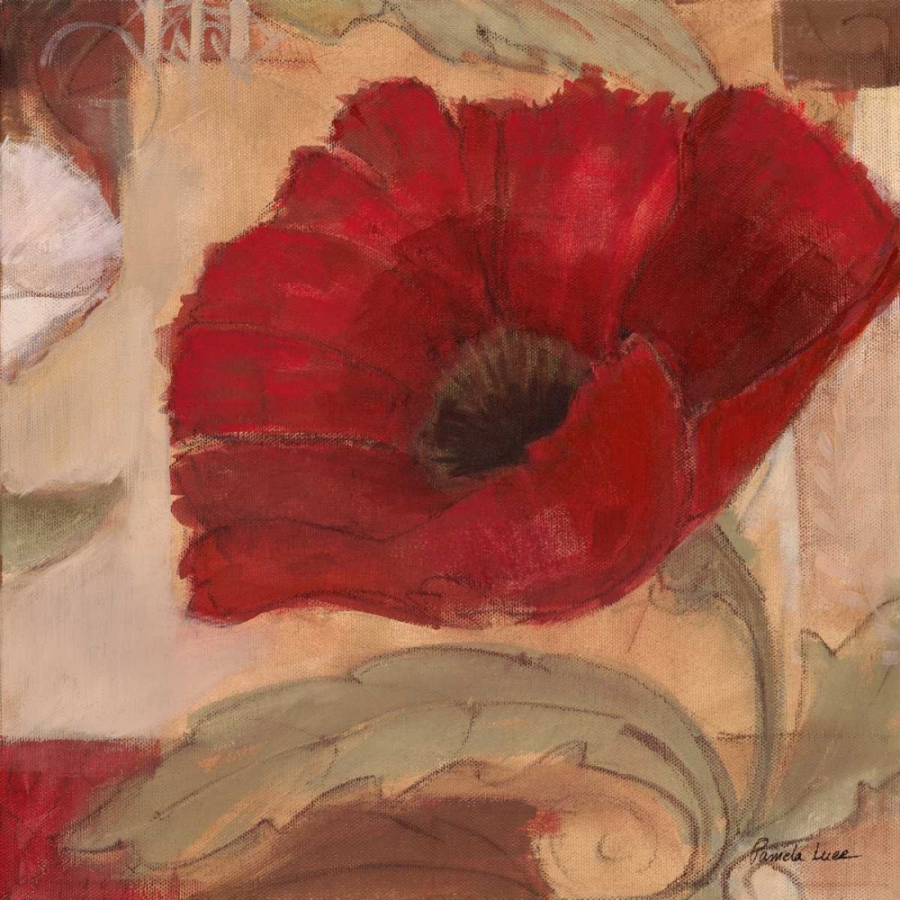 Amapola Roja IV art print by Pamela Luer for $57.95 CAD
