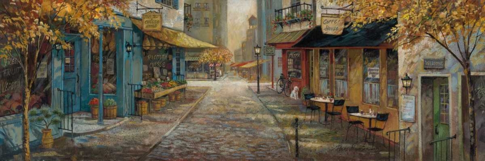 Embracing City Charm art print by Ruane Manning for $57.95 CAD