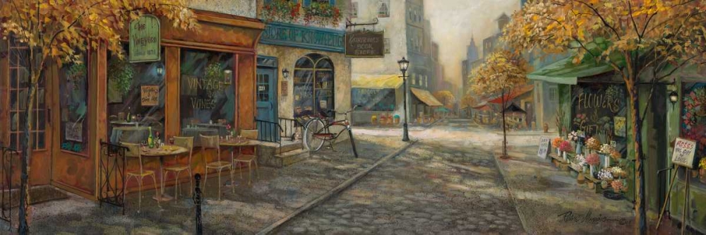 Quaint City Nostalgia art print by Ruane Manning for $57.95 CAD