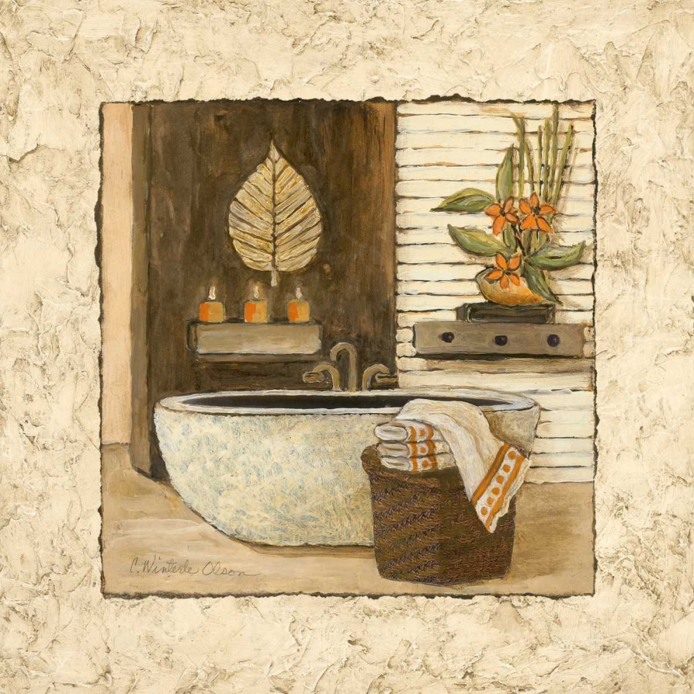 Feng Shui Bath I art print by Charlene Olson for $57.95 CAD