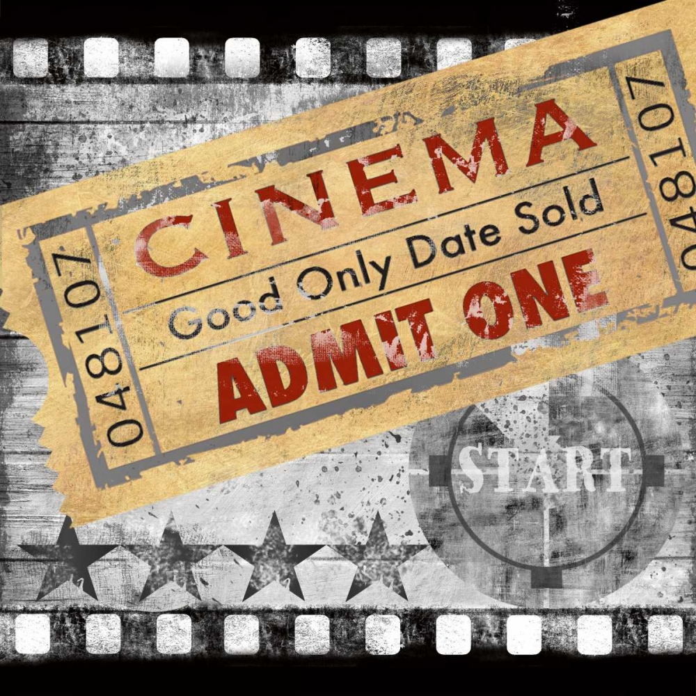 Cinema art print by Conrad Knutsen for $57.95 CAD