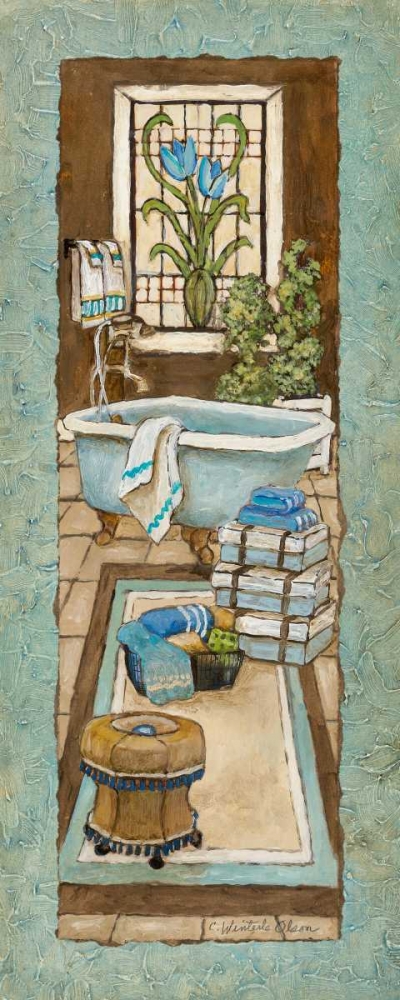 Bain de Blue I art print by Charlene Olson for $57.95 CAD