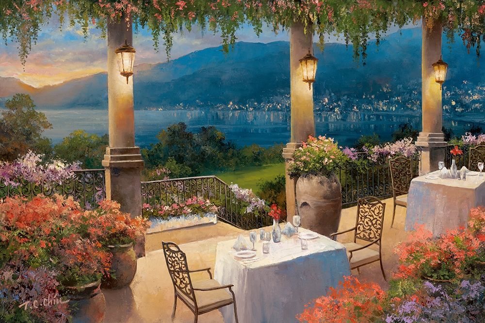 Amalfi Holiday II art print by T.C. Chiu for $57.95 CAD
