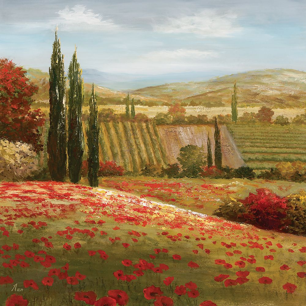 Tuscan Cypress I art print by Nan for $57.95 CAD
