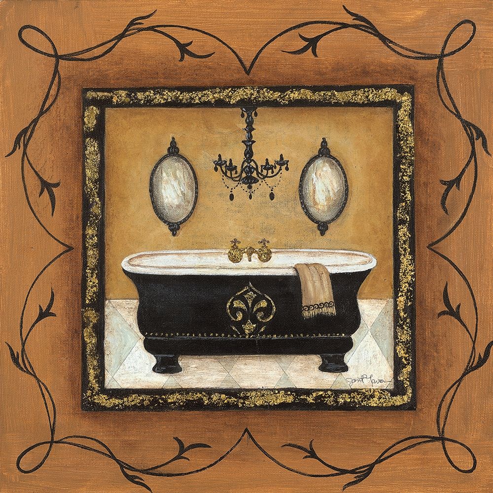 Gold Adorn Bath I art print by Tava Studios for $57.95 CAD