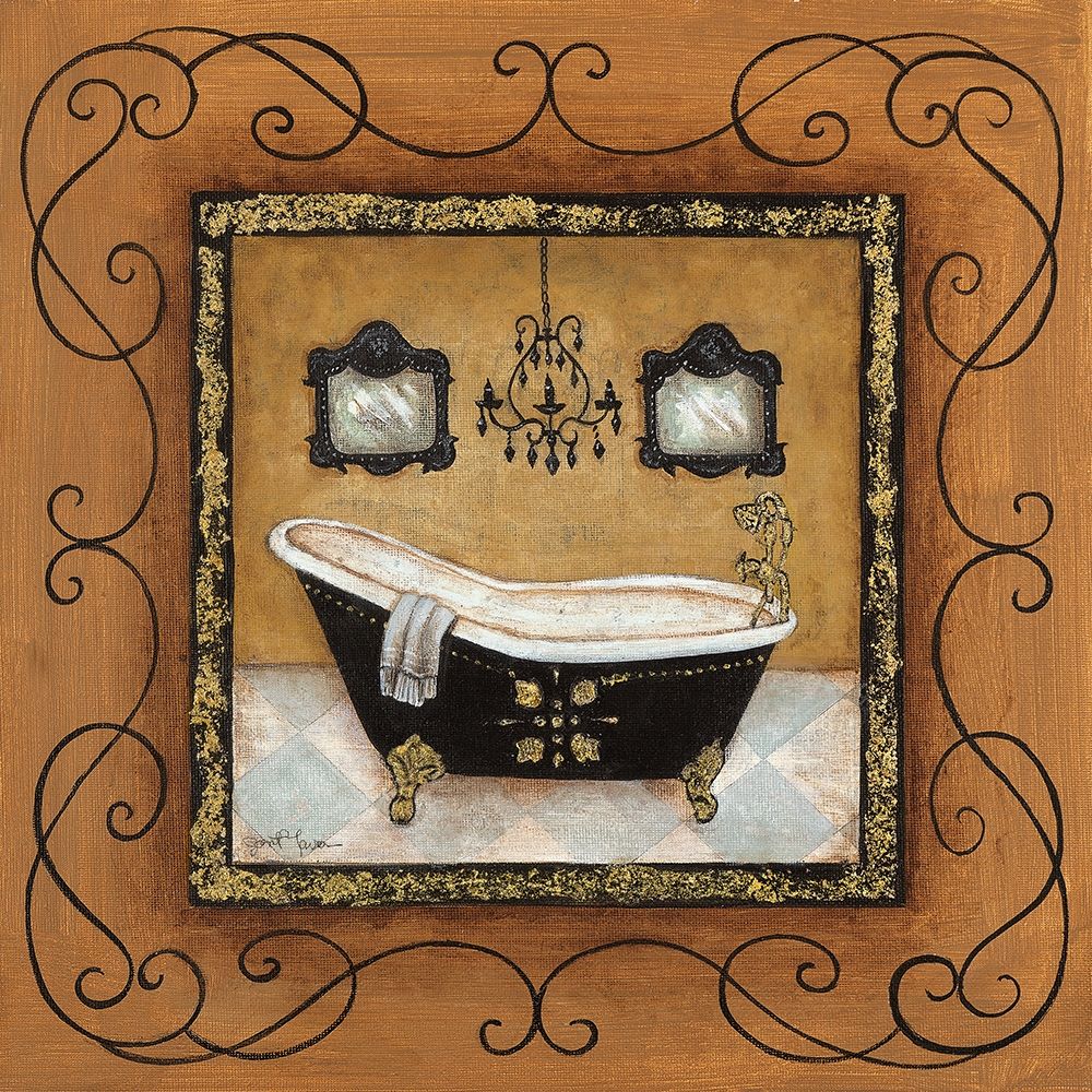 Gold Adorn Bath II art print by Tava Studios for $57.95 CAD