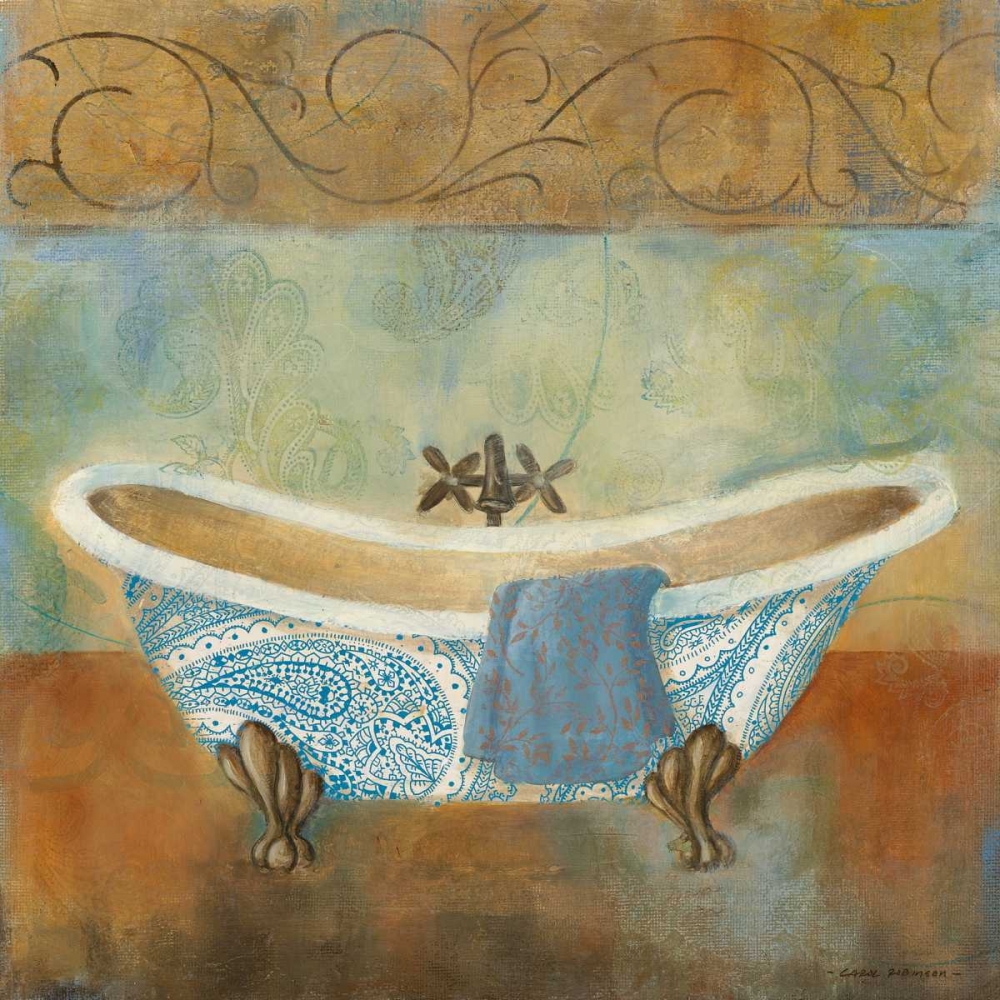 Paisley Bath II art print by Carol Robinson for $57.95 CAD