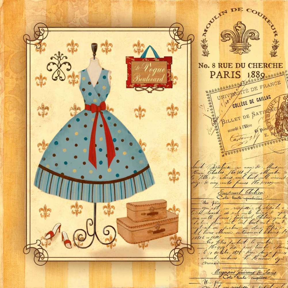 Le Vogue Boulevard art print by Jane Carroll for $57.95 CAD