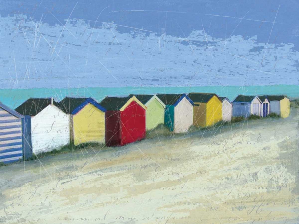 Beach Huts art print by Carol Robinson for $57.95 CAD