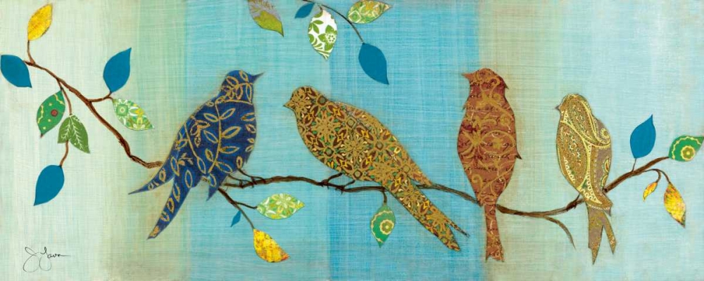 Bird Chat I art print by Tava Studios for $57.95 CAD