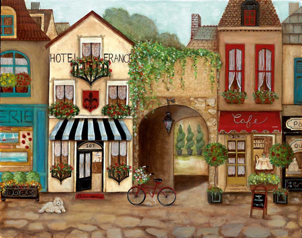 French Hotel art print by Tava Studios for $57.95 CAD
