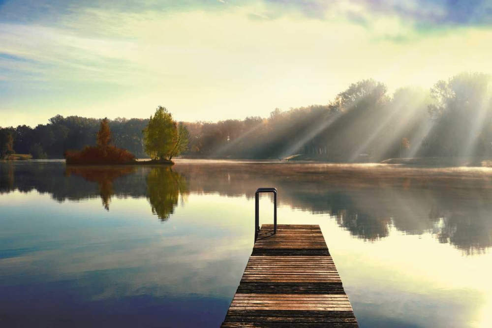 On Juniper Lake art print by Irene Weisz for $57.95 CAD
