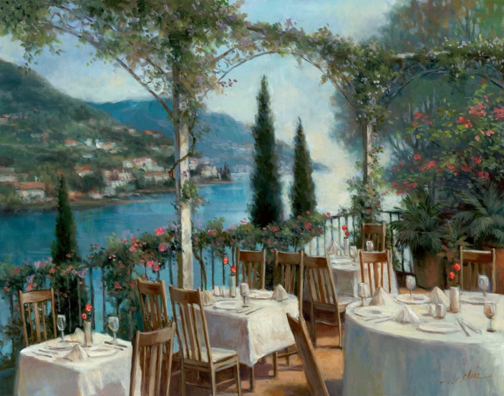 Amalfi Terrace art print by T.C. Chiu for $57.95 CAD