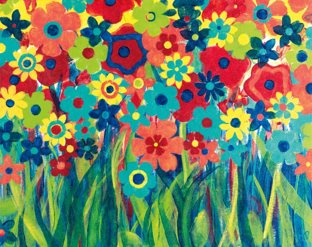 Popping Posies art print by Maria Donovan for $57.95 CAD