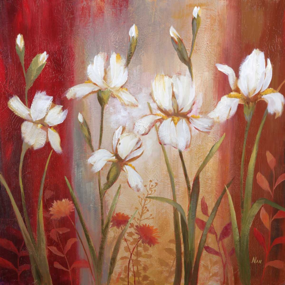 Iris In Summer Rain art print by Nan for $57.95 CAD
