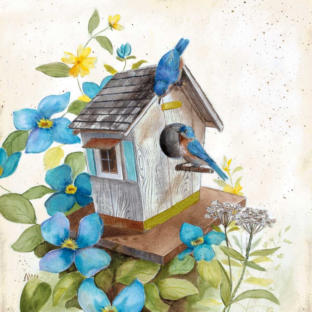 Bluebirds art print by Nan for $57.95 CAD