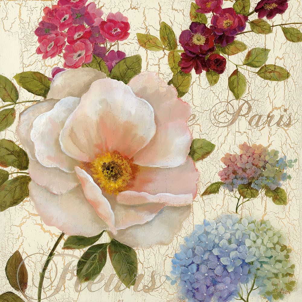 Paris Fleurs art print by Nan for $57.95 CAD