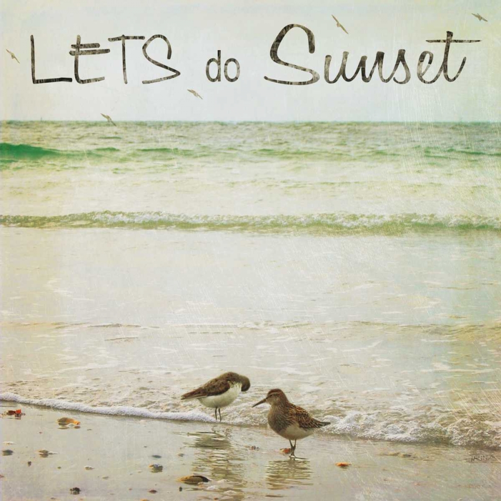 Lets Do Sunset art print by Katrina Craven for $57.95 CAD