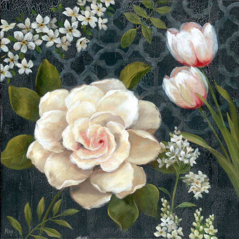 Midnight Garden I art print by Nan for $57.95 CAD