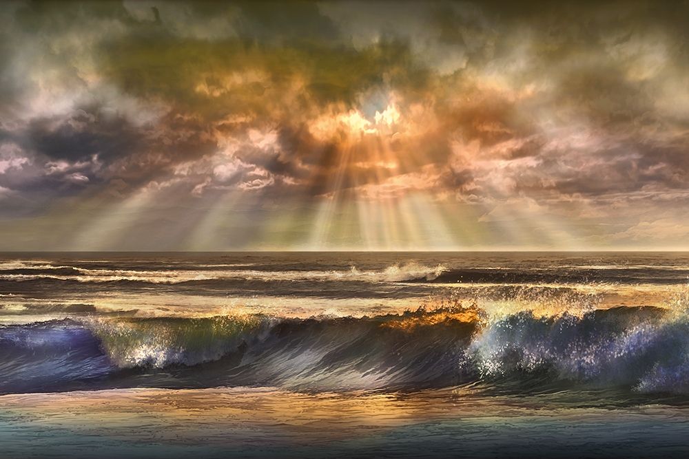 Waves of Light art print by Mike Calascibetta for $57.95 CAD