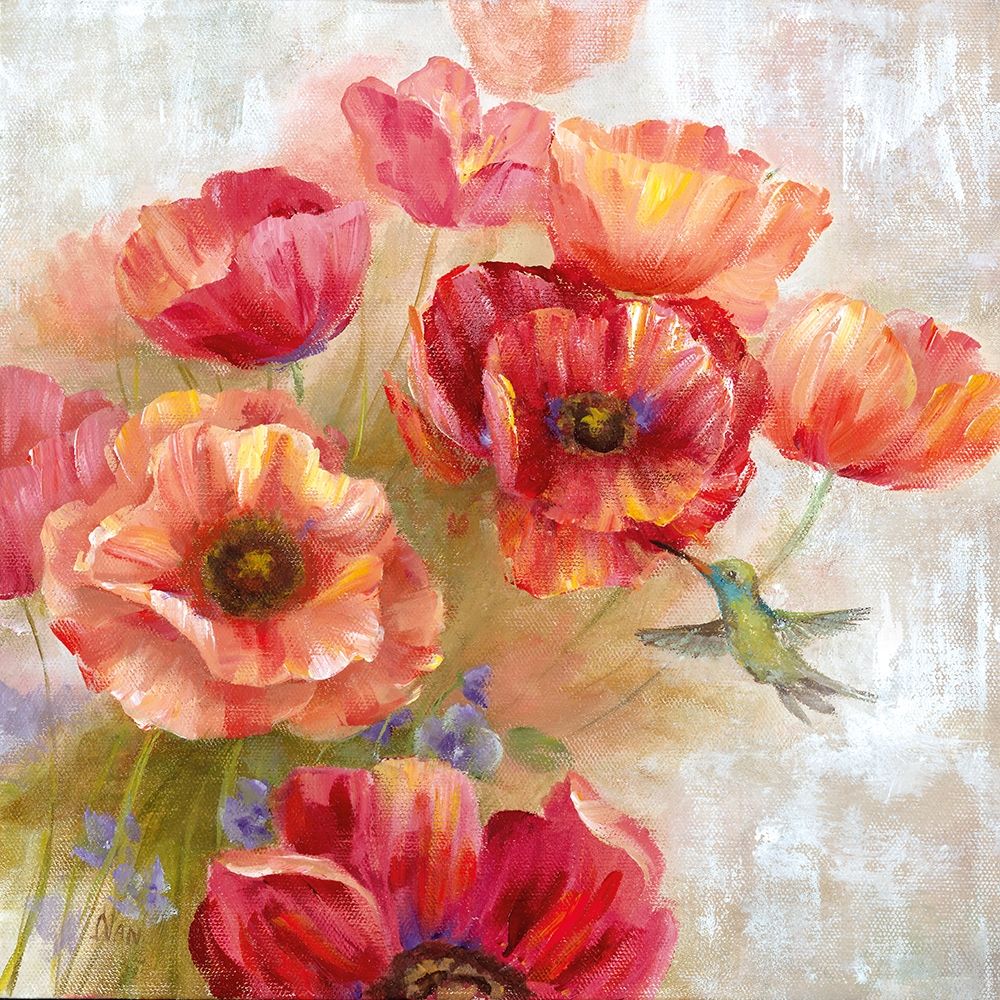 Hummingbird Garden II art print by Nan for $57.95 CAD