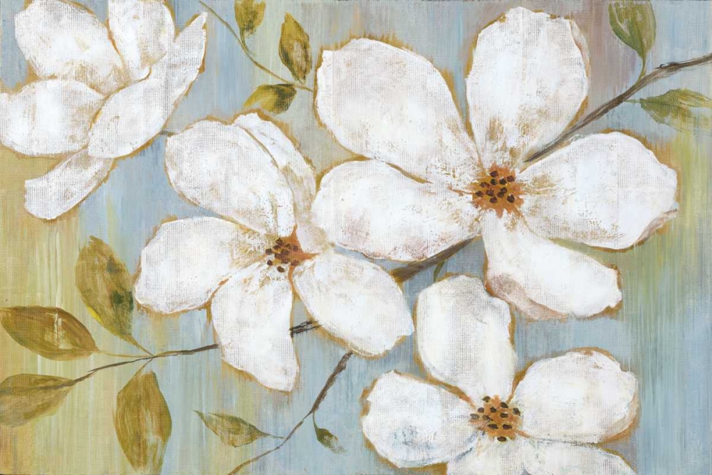 White Blossoms art print by Nan for $57.95 CAD