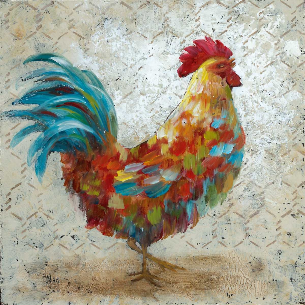 Fancy Rooster I art print by Nan for $57.95 CAD