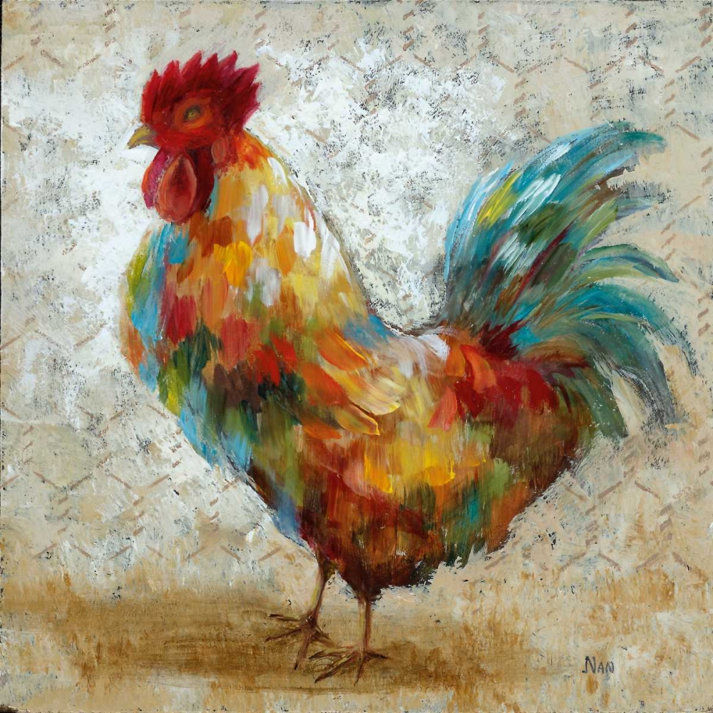 Fancy Rooster II art print by Nan for $57.95 CAD