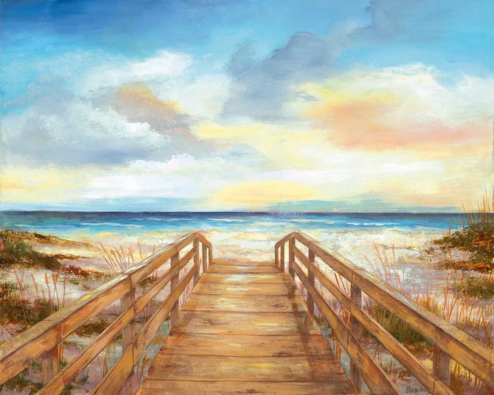 Walk to the Beach art print by Nan for $57.95 CAD