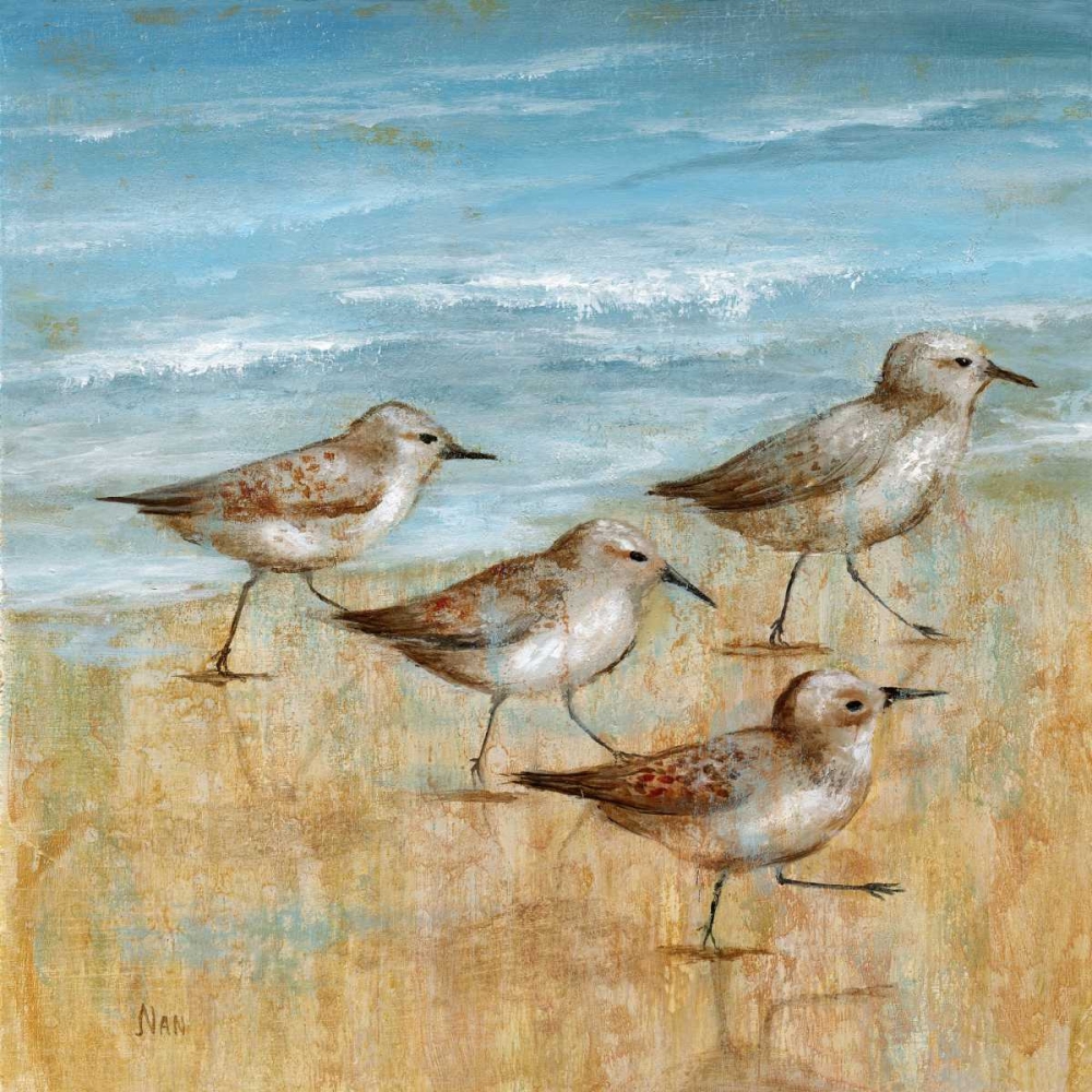 Sandpipers I art print by Nan for $57.95 CAD