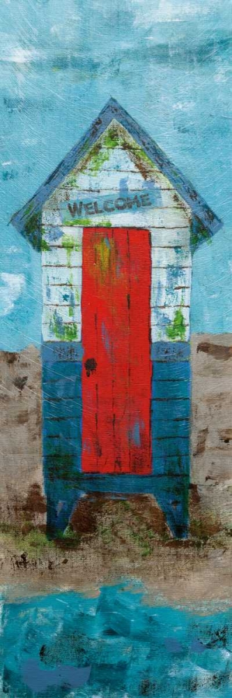 Beach Hut art print by Katrina Craven for $57.95 CAD
