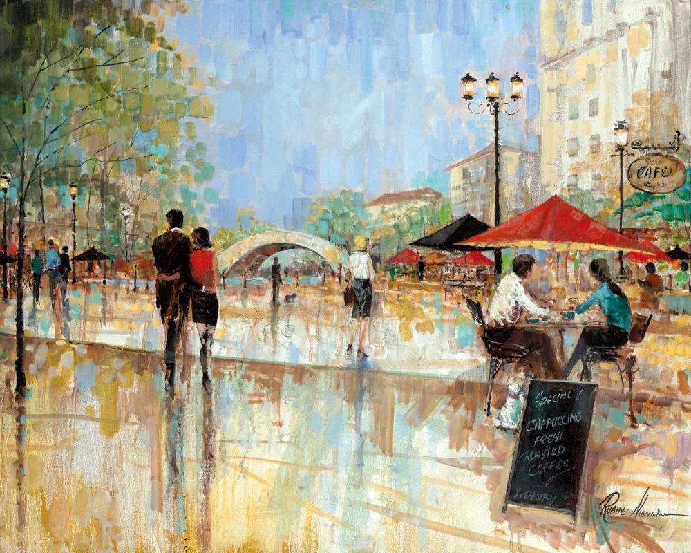 Riverwalk Charm art print by Ruane Manning for $57.95 CAD