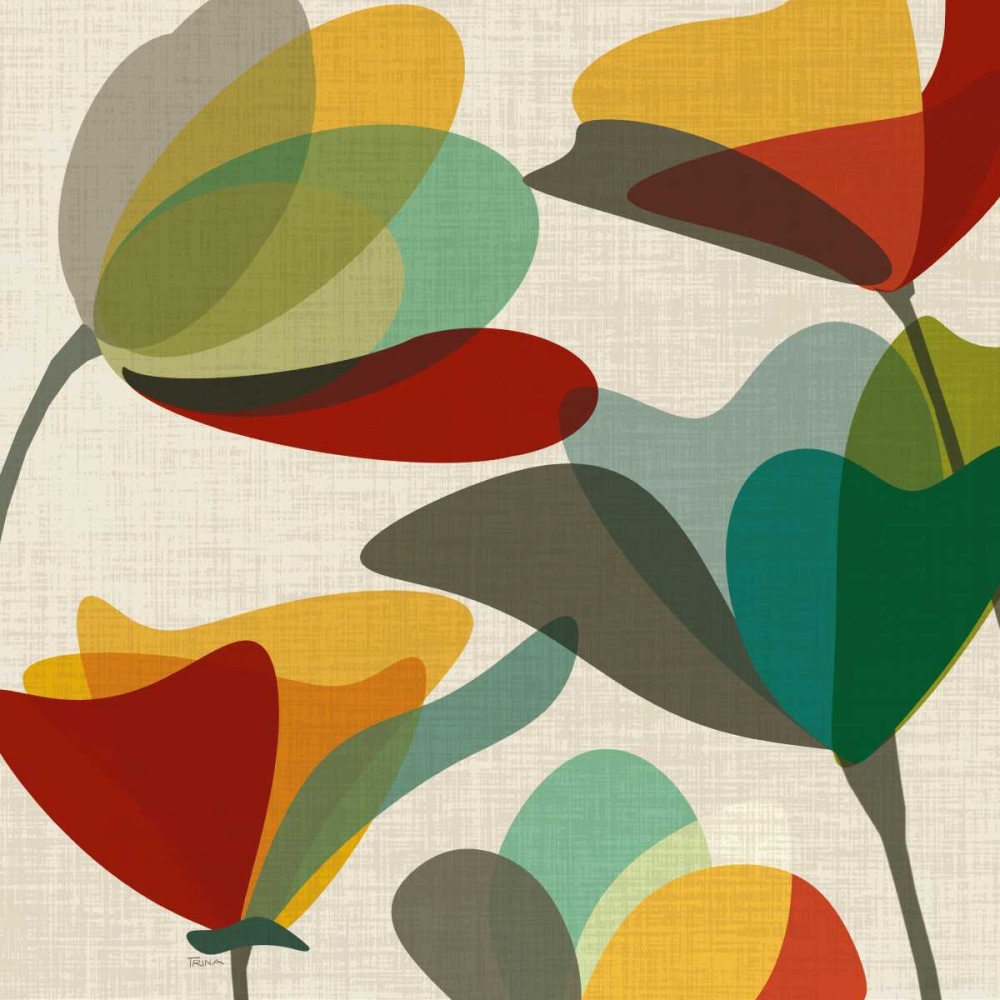 Flower Shapes I art print by Katrina Craven for $57.95 CAD