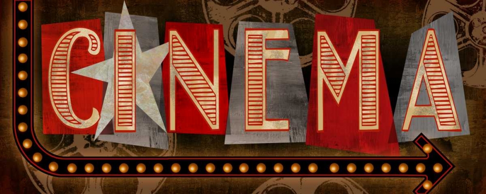 Cinema art print by Conrad Knutsen for $57.95 CAD