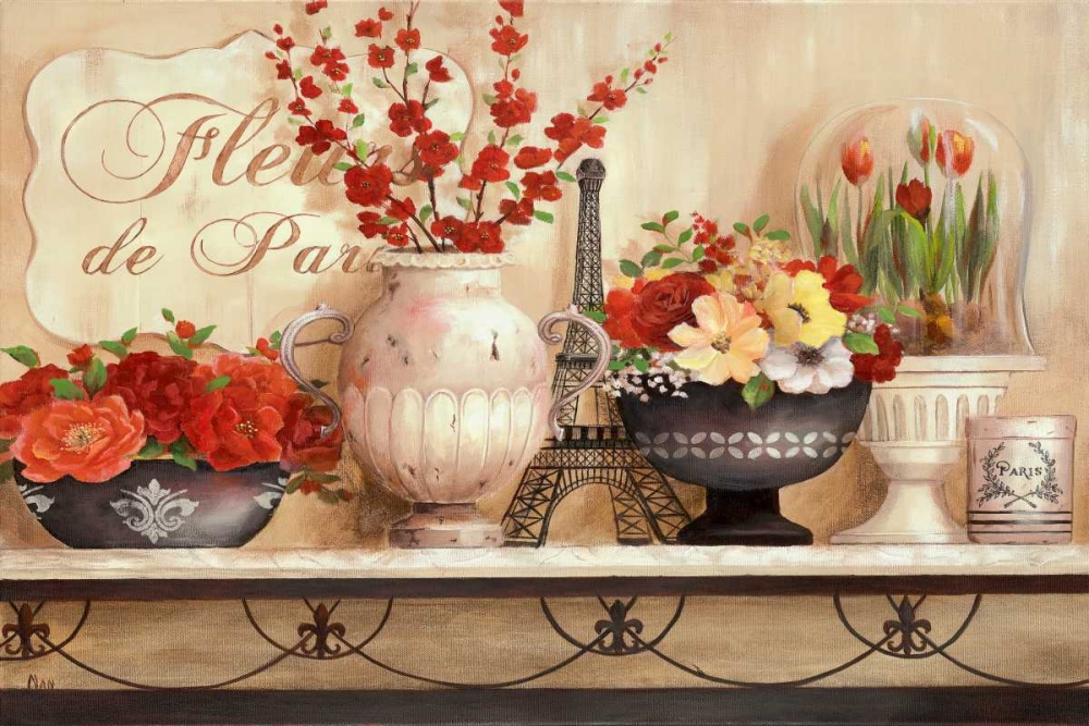 Fleurs de Paris art print by Nan for $57.95 CAD