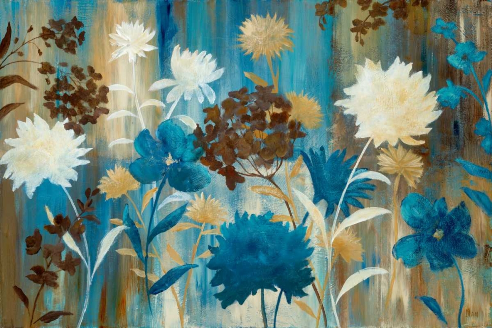 Blue Jean Garden art print by Nan for $57.95 CAD